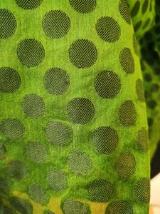 Bottle Green And Black Polka Dot Kurta