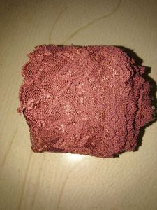 Maroon Lace Trim