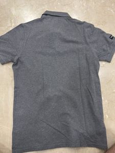 woodland Men's Grey Short Sleeve Polo Shirt