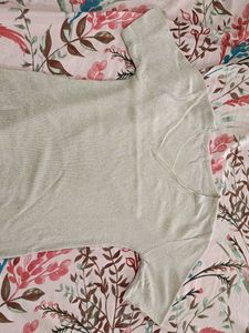 Sparkly V-Neck Sweater Top