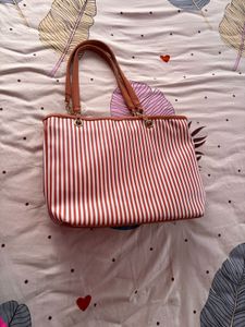 Chic Striped Tote Bag
