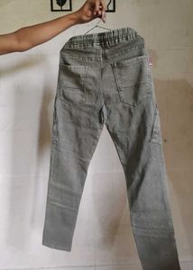 Stylish Grey Cargo Jeans