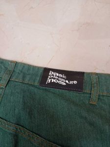 made in Turkey Wide Leg baggy Jeans green