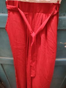 Chic Lace &amp; Red Jumpsuit