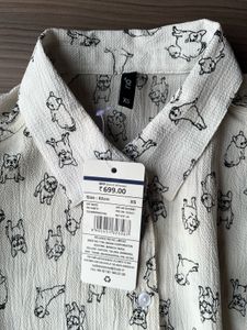 Dog Print Blouse