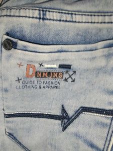 Kids Light Wash Cargo Jeans