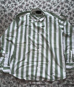 Men's Striped Button-Down Shirt