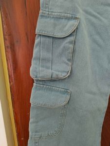 Light Blue Cargo Jeans