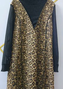 Animal Print Deginer Dress