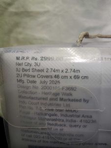 Bombay dyeing double bedsheet &amp; pillow cover