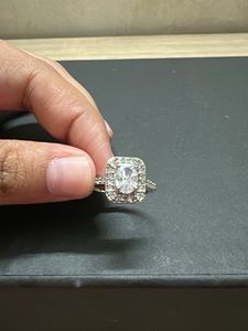 anti tarnish Sparkling Statement Ring