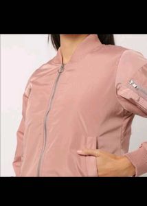 Light Pink Bomber Jacket