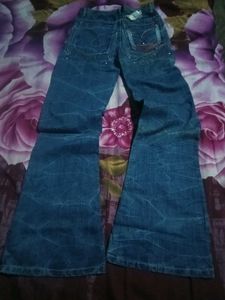 Y2K FLORAL FLARED JEANS