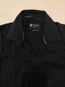 Classic Black Men's Button-Up Shirt