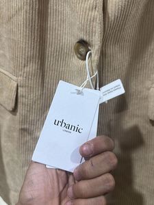 Beige Corduroy blazer with trouser