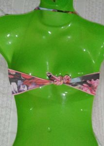 Floral Bandeau Bikini Top
