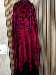 Elegant Velvet Maxi Dress