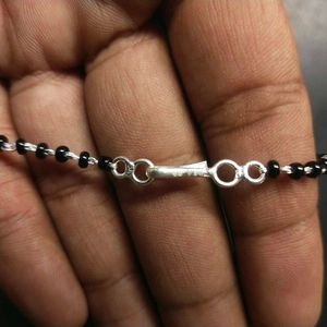 Pure Silver white stone Elegant Mangalsutra