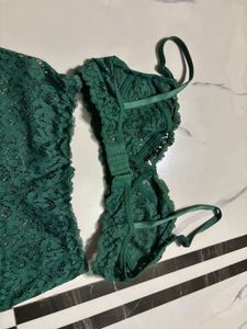 Lace Bralette and Shorts Set