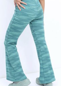 Stylish Teal Striped Flare Pants