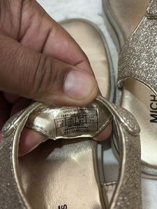 Michael Kors Gold Glitter Sandals