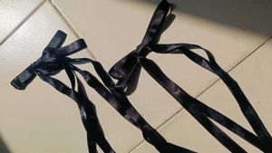 Black Bow Clips