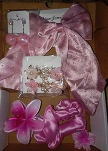 Cute Pink Hair Accessories Set