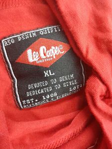 Red Turtleneck Short Sleeve Top