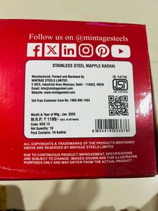 Mintage Steel Kadhai