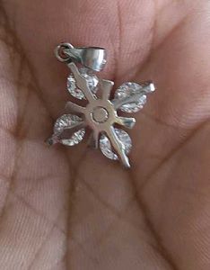 Combo Of 92.5 Sterling Silver Pendant With Hallmar