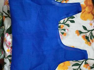 Blue Embroidered Kurta