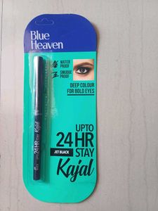 Blue Heaven 24Hr Stay Matte Pencil Kajal Black Wat