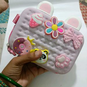 Cute Cartoon Decorated Clutch Bag