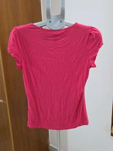 Chic Pink Short-Sleeve Top