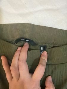 Olive Flare Pants