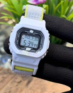 G-Shock White &amp; Yellow Digital Watch
