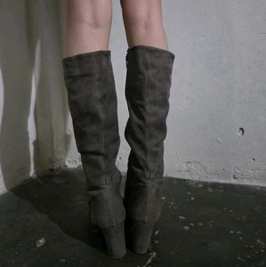 Stylish Suede Knee-High Boots