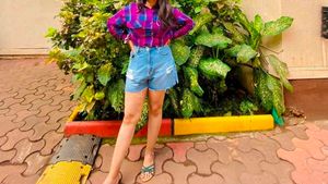 Cropped Plaid Flannel Shirt