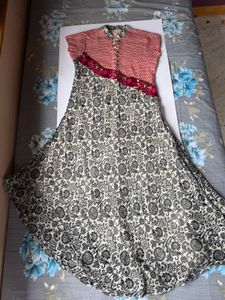 Designer Embroidered Long Kurta/Dress