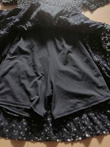 🎉Offer🎉Navy blue Dress Mini With Shorts Attached
