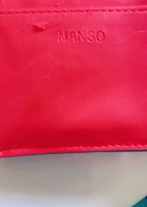 Authentic Mango Red Passport Holder/ Card Holder