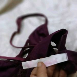 Lace-Up Front Sports Bra
