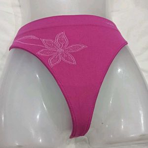🪔 Pink Floral Thong Panty