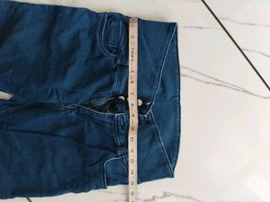 High Waisted Skinny Blue Jeans