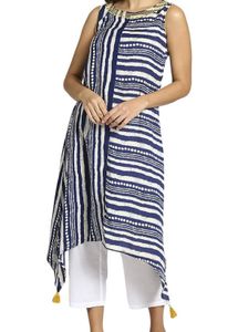 blue indigo kurta for women