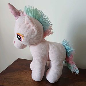 Cute Pink Unicorn Plush Toy from Hamleys