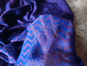 Beautiful Blue and Purple Saree