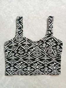 Patterned Crop Top