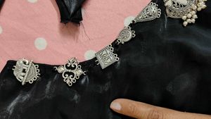 Elegant Black Embellished Blouse