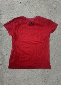 EVISU Red Graphic T-Shirt